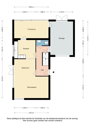 Plattegrond - Eynattenstraat 10, 6367 CV Voerendaal - Eynattenstraat 10 Voerendaal - Begane grond 2D.jpg